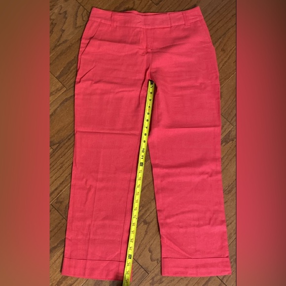 Cato pink /orange linen pants w/cuffs size 8P - Picture 13 of 15